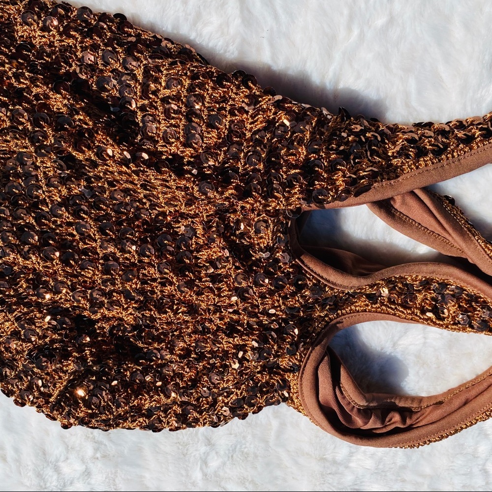 Bronze Sequin purse